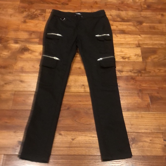 Hot topic black skinny cargo style Pants man’s size S ! - Picture 4 of 7